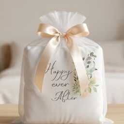 Mr & Mrs Wedding Duvet Cover Set, Floral Design Anniversary Gift - thumbnail 2