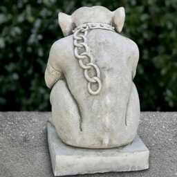 Gothic Gargoyle Sculpture Concrete Monster Statue Cement Demon Ornament Handmade Decoration Monster Lover Gift Front Door Art - thumbnail 4