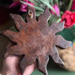 Resin Sun Wall Plaque, Wood Picture , Resin Art Free UK Postage - thumbnail 3