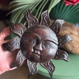 Resin Sun Wall Plaque, Wood Picture , Resin Art Free UK Postage - thumbnail 2