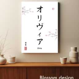 Your Name Translated Into Japanese Calligraphy Print - Gift Decor Wall Art Poster Minimalistic Meditation Buddism Yoga Mindfulness Writing - thumbnail 3