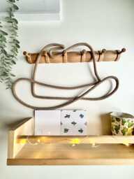 Cowboy Hat Shaped Wall Decor - Western Nursery, Kids Room Or Hallway Art - thumbnail 1