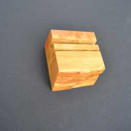 Set Of Live Edge Sitka Spruce Business Card Display Holders - thumbnail 4