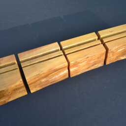Set Of Live Edge Sitka Spruce Business Card Display Holders - thumbnail 3
