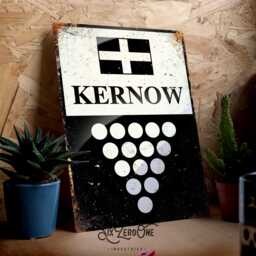 Kernow One & All Metal Street Sign - Worn Rustic Look Print Cornwall Flag A'gas Dynergh - thumbnail 1