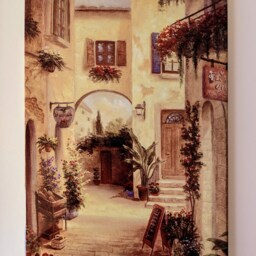 "Italian Landscape Ceramic Wall Art Tile, 8"" By 12" - thumbnail 2