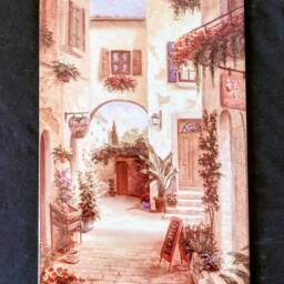 "Italian Landscape Ceramic Wall Art Tile, 8"" By 12" - thumbnail 3