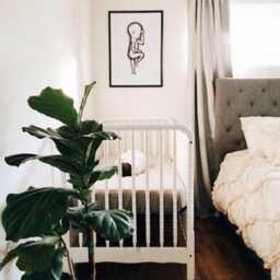 Crib Sheets Linen Fitted Sheet For Gender Neutral Baby Nursery - thumbnail 3