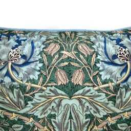 Liberty William Morris Honeysuckle Cushion Cover Vintage Cotton Throw Pillow - 18 X 18 Ins - thumbnail 2