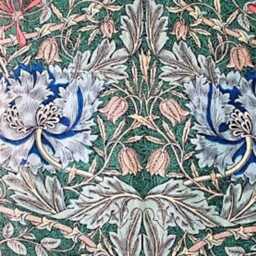 Liberty William Morris Honeysuckle Cushion Cover Vintage Cotton Throw Pillow - 18 X 18 Ins - thumbnail 4