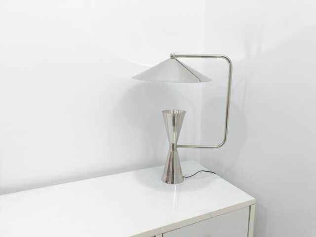 Mid-Century Chrome Desk Lamp Italian Style Table Lamp - image 1