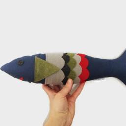 Sewing Patterns PDF Pattern Plush Toy Fish Pillow Boys Room Decor - thumbnail 2
