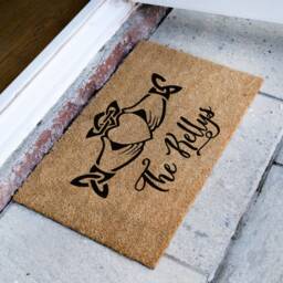 Personalized Home Door Mat, Customised Family Name Irish Claddagh Doormat - Outdoor Rug New Gift Realtor Housewarming - thumbnail 2