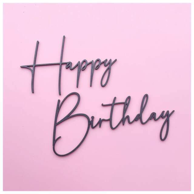 Happy Birthday Wall Sign - Birthday Decorations- Decoration Wooden - image 1