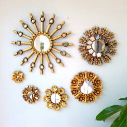 "Peruvian Mirrors ""Rosal Skull Collection" - thumbnail 1