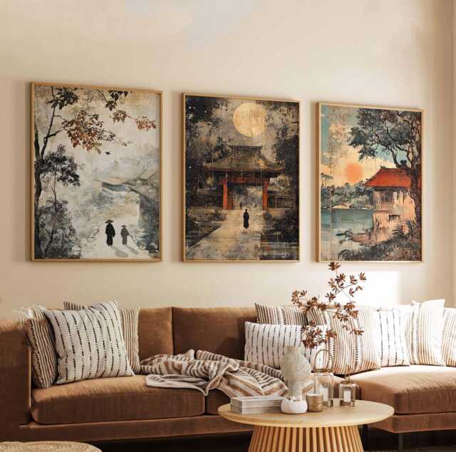 Set Of 3 Vietnam Posters, Travel Prints, Wall Art Set, Landscape Photography - image 1