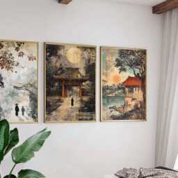 Set Of 3 Vietnam Posters, Travel Prints, Wall Art Set, Landscape Photography - thumbnail 3