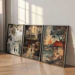 Set Of 3 Vietnam Posters, Travel Prints, Wall Art Set, Landscape Photography - thumbnail 4