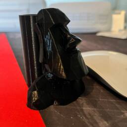 3D Printed Moai Desk Tidy Pen, Brush & Air Plant Holder - thumbnail 4