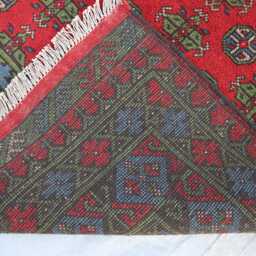 6'8x9'8 Ft New Red Akhcha Handmade Rug, Afghan High Pile Turkmen Bokhara Area Rug, Livingroom Tribal Bedroom Office Carpet - thumbnail 4