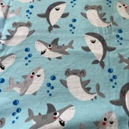 Shark Baby Blanket Shower Gift Toddler Nautical Sea Baby Blanket Nursery Shark Red Blankets - thumbnail 3