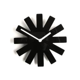 Black Asterisk Wall Clock Mid-Century Modern Silent Clock - 8.5 Inch - thumbnail 1
