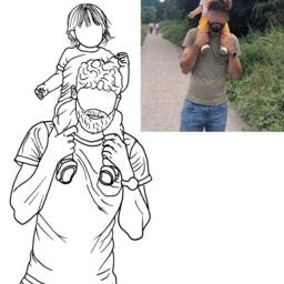 Custom Line Art Drawing/ Personalised Gift/ Minimalist Portrait - thumbnail 3