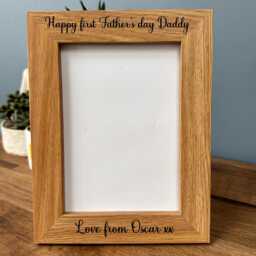 Personalised Dad Photo Frame - Father's Day Gift From Kids - thumbnail 4