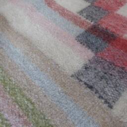 Traditional Ethnic Nepali Radhi Rug - Handmade Boiled Wool - Large, Blue - thumbnail 3