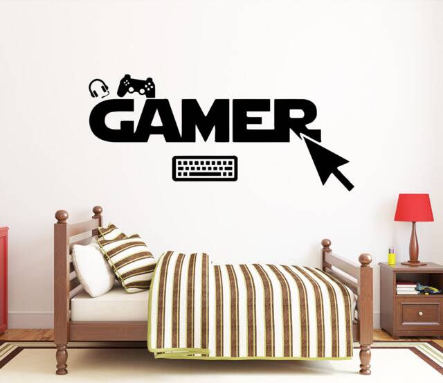 Gamer Wall Decal Video Game Controller Room Decor Vg009 - image 1