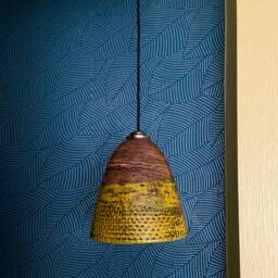 Ceramic Pendant Light Modern Boho Lampshade - thumbnail 1