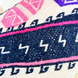 Pink Dot Mudcloth Hmong Pillow Case - thumbnail 3