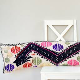 Pink Dot Mudcloth Hmong Pillow Case - thumbnail 2