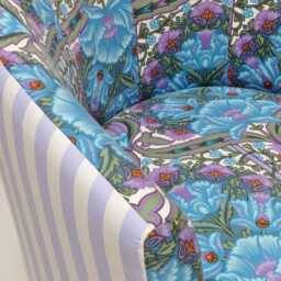 1970's Vintage Heals Fabric Covered Tub Chair - thumbnail 4