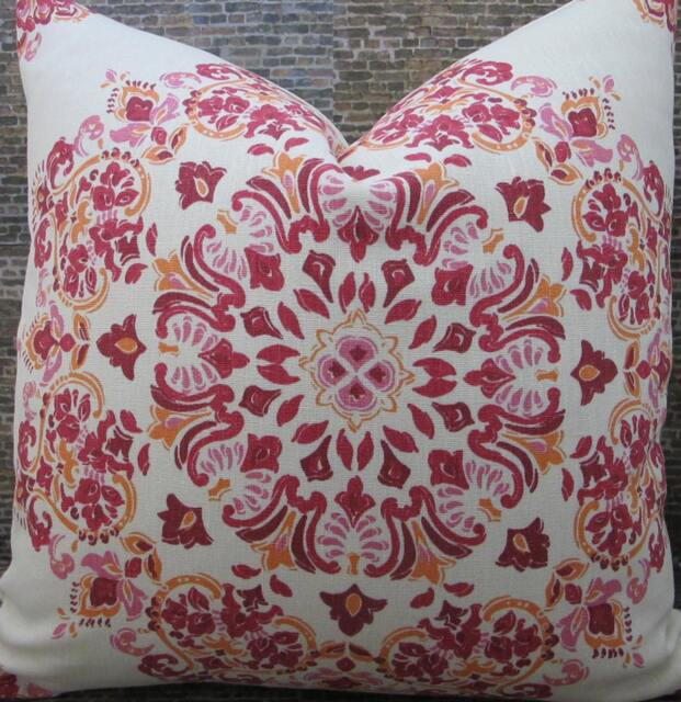 Designer Pillow Cover, Keprv, Magenta - image 1