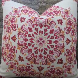 Designer Pillow Cover, Keprv, Magenta - thumbnail 4