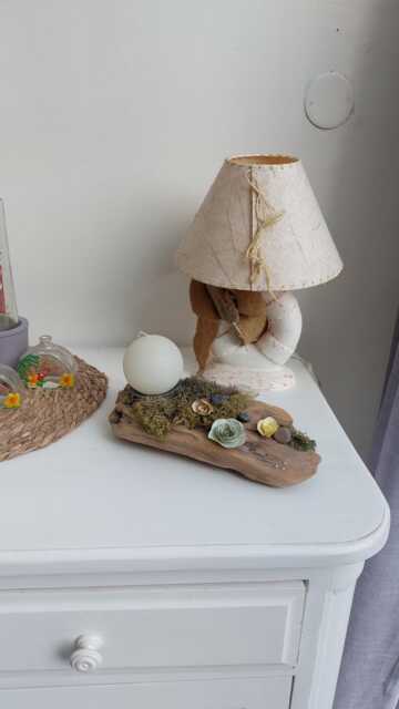 Driftwood Centerpiece, Rustic Candle Holder, Country Wedding Decoration, Natural Boho Decor - image 1