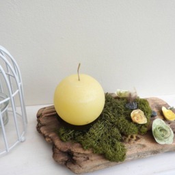 Driftwood Centerpiece, Rustic Candle Holder, Country Wedding Decoration, Natural Boho Decor - thumbnail 4