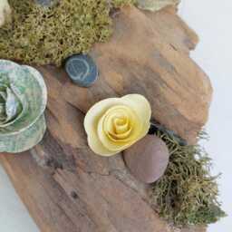Driftwood Centerpiece, Rustic Candle Holder, Country Wedding Decoration, Natural Boho Decor - thumbnail 3