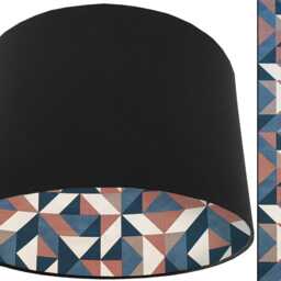 Geometric Lampshade Modern Boho Table Or Ceiling Light, UK Handmade - thumbnail 4