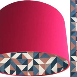 Geometric Lampshade Modern Boho Table Or Ceiling Light, UK Handmade - thumbnail 3