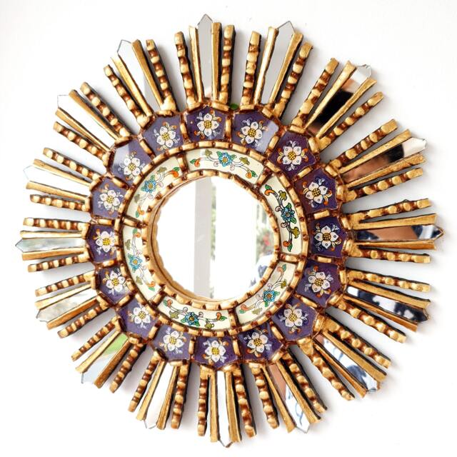 "Peruvian Mirrors ""Lime Purple 40cm" - image 1