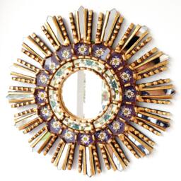 "Peruvian Mirrors ""Lime Purple 40cm" - thumbnail 1