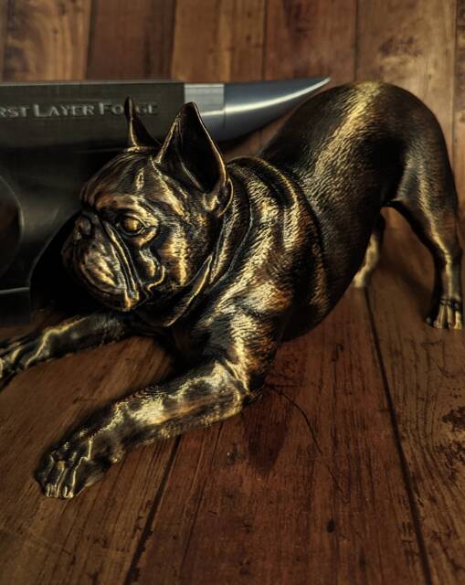 3D Printed French Bulldog Statue Home Decor, Dog Memorial Gift - image 1