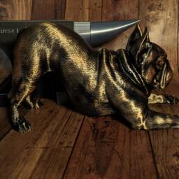 3D Printed French Bulldog Statue Home Decor, Dog Memorial Gift - thumbnail 3