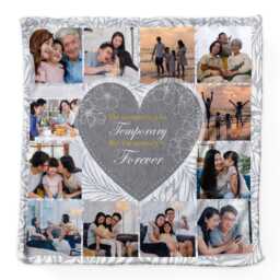 Luxury Cuddlesoft Fleece Photo Blanket, Heart Gift, Memory Quote - thumbnail 3