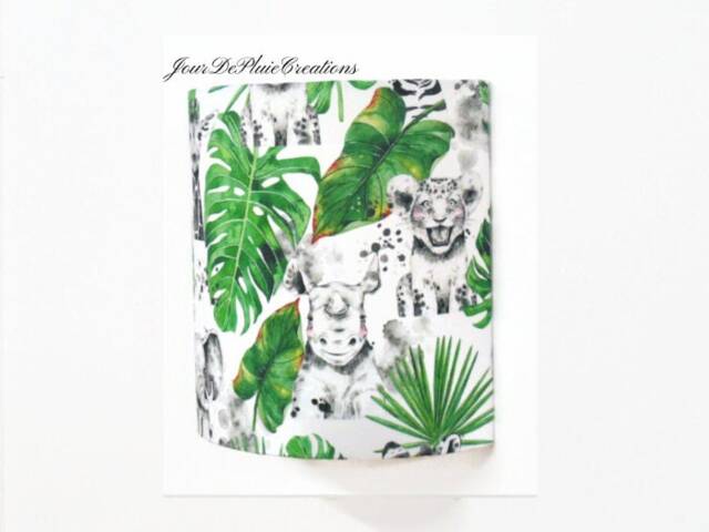 Safari Baby Room Wall Light - Giraffe, Elephant, Tiger Jungle Decoration, Tiger, Rhinoceros, Shower Gift - image 1