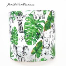 Safari Baby Room Wall Light - Giraffe, Elephant, Tiger Jungle Decoration, Tiger, Rhinoceros, Shower Gift - thumbnail 3