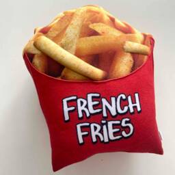French Fries Plush Pillow, 3D Food Cushion - thumbnail 2