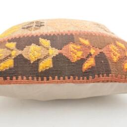 Kilim Cushion Cover, Kilim Pillow, Home Decor, Cojin Lana , Unico , 16x16Inc, Decor , Decorative Pillow - thumbnail 3